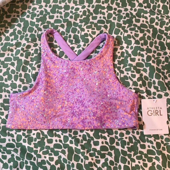 Athleta Other - 4/$10 Athleta Girl reversible High neck bikini top SPORTS BRA XXL 16